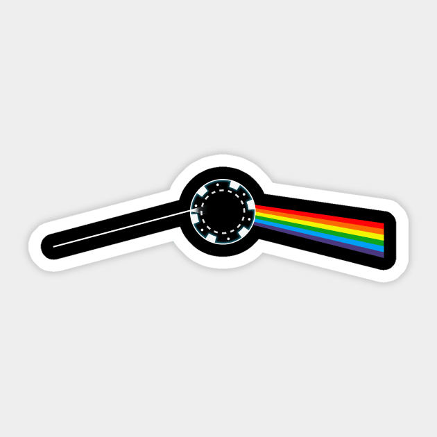 Dark Side of the Casino Sticker by Printadorable